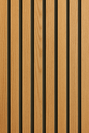 3D Acoustic Slat Wall Panel Light Oak