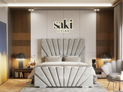 Hana Symmetrical Line Design Bed Frame With Optional Storage