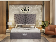 Sara Extended Symmetrical Headboard Bed Frame With Optional Storage