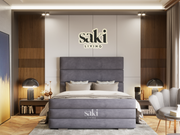 Harriet Tufted Horizontal Design Bed Frame With Optional Storage