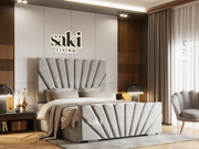 Hana Symmetrical Line Design Bed Frame With Optional Storage