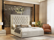 Emily Chesterfield Border Cut Divan Base With Headboard With Optional Storage Drawers