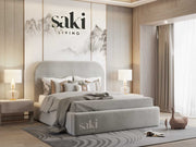 Olivia Smooth Curve Rounded Bed Frame With Optional Storage