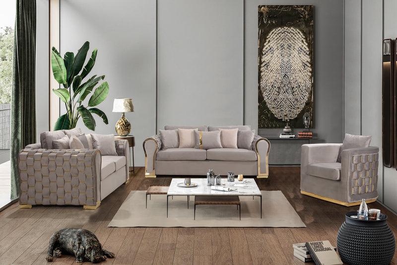 Lyon Sofa Suite Sets in Luxury Velvet