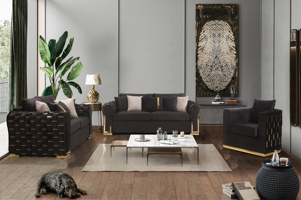 Lyon Sofa Suite Sets in Luxury Velvet