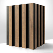 Natural Oak On Black