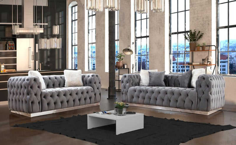 California Sofa Suite Sets in Luxury Velvet