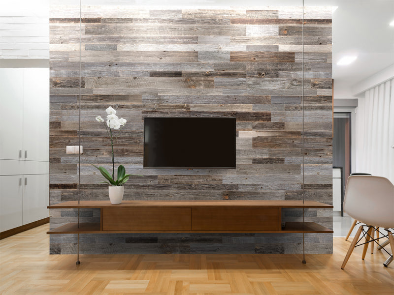 Silver 3D Wooden Wall Panel